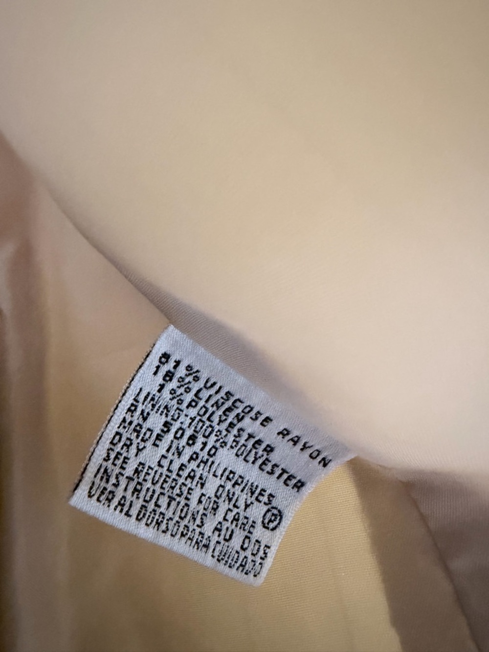 Anne Klein Beige Pinstripe Blazer and Skirt Set - Picture 7 of 9